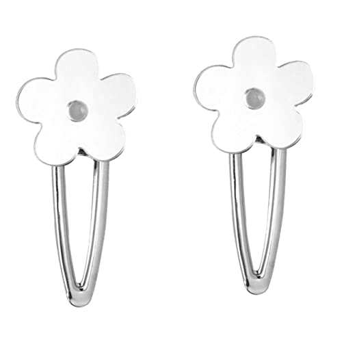 TOVINANNA 2stücke Teiliges Haarschmuck Mit Blumenmuster Vielseitige Haarspangen Für Mädchen Eleganter Haarschmuck Für Hochzeiten Und Partys Aus Hochwertigem Edelstahl Silberfarben von TOVINANNA