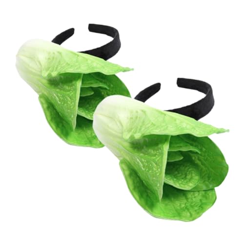 TOVINANNA 2stücke -simulations-haarband Haarreif Party-kostüm-accessoires Stirnband Für Junge Mädchen Spa-haarreif Make-up-stirnband Kopfbedeckung Für Halloween Künstliche Pflanzen-haarbände von TOVINANNA