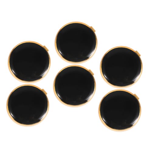 TOVINANNA 3 Paar Vintage Manschettenknöpfe Für Herren Edelstahl Knopfabdeckungen Für Smoking Und Formelle Anzüge Clip on Hemdknopfschützer Elegantes Design Langlebige Zinklegierung von TOVINANNA