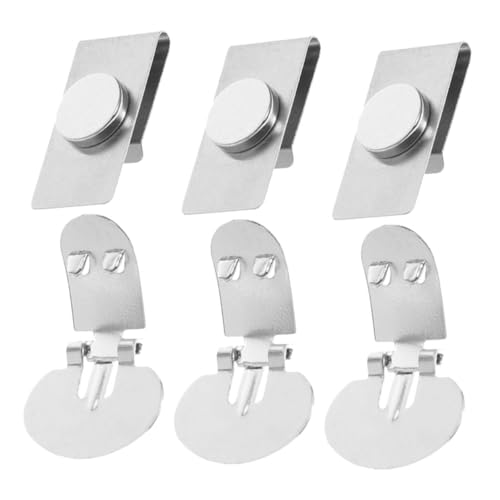 TOVINANNA 3paare Unsichtbare Magnetische Krawattenhalter Für Hemden Krawattenklammer Aus Edelstahl Magnetische Hemdklammer Multifunktionale Kleidungsklammern Krawattenhalter Für Herren von TOVINANNA