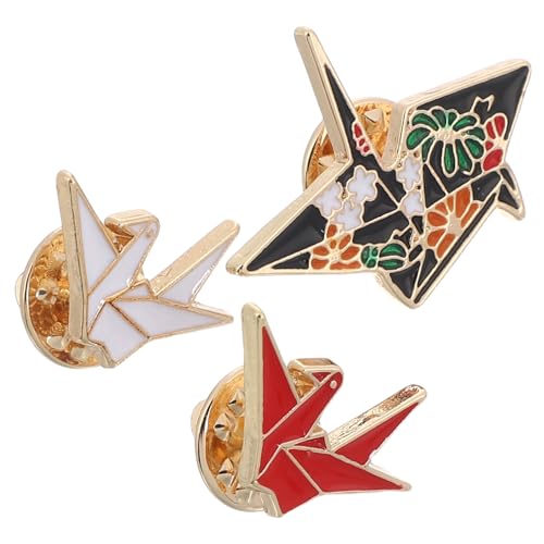 TOVINANNA 3 STÜCKE Teiliges Cartoon Brosche Legierung Kreative Anstecknadel für Damen und Herren Vielseitige Kleidung Accessoires Rot Weiß und Schwarz für Partys und Alltagsmode von TOVINANNA