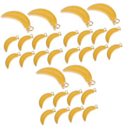TOVINANNA 3 Sätze Banana Anhänger Schlüsselanhänger Diy Schmuck Zubehör Metall Charms Für Schlüsselanhänger Halskette Und Armbänder Glänzendem Finish 10 Stück * 3 TOVINANNA 3 Sätze Banana Anhänger Schlüsselanhänger Diy Schmuck Zubehör Metall Charms Für Schlüsselanhänger Halskette Und Armbänder Glänzendem Finish 10 Stück * 3 von TOVINANNA
