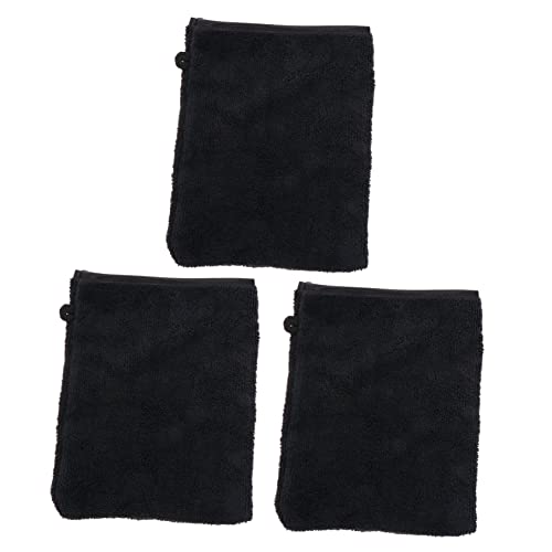 TOVINANNA 3 Sätze Fiber Make-up-entferner-handschuhe Gesichtstuch Pad Peeling-handschuh Für Das Gesicht Gesichtswaschhandschuh Make-up-tücher Gesichts- Superfeine Faser Black 3 Stück * 3 von TOVINANNA