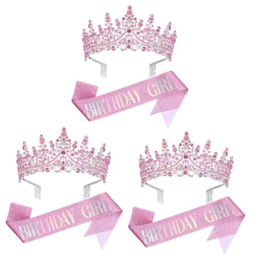 TOVINANNA 3 Sets Gürtel Kristallkrone Geburtstagskrone Und Schärpe Für Frauen Geburtstagskrone Für Frauen Geburtstag Tiara Prinzessin Schärpe Zum Geburtstag Dekorationen TOVINANNA 3 Sets Gürtel Kristallkrone Geburtstagskrone Und Schärpe Für Frauen Geburtstagskrone Für Frauen Geburtstag Tiara Prinzessin Schärpe Zum Geburtstag Dekorationen von TOVINANNA