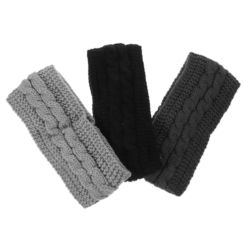 TOVINANNA 3stücke Ohrenwärmer-stirnband Für Winter Warmes Stirnband Aus Gestricktem Material Schützender Ohrenwärmer Für Kaltes Wetter Geeignet Für Damen Und Outdoor-aktivitäten von TOVINANNA