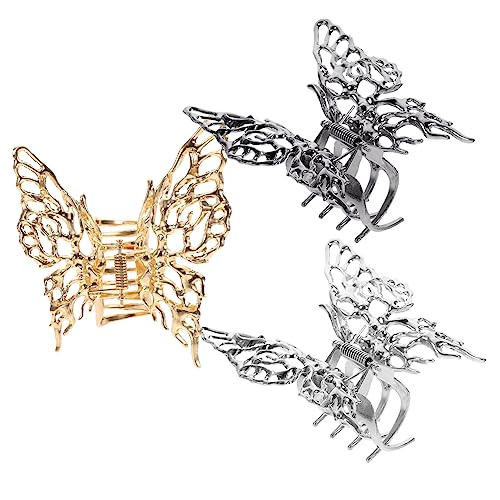 TOVINANNA 3stücke Große Schmetterling Haarklammern Metall Haarklammer Clips Für Damen Dekorativer Haar Schmuck Für Langes Haar Sicherer Halt Ohne Beschädigung Vielseitig Einsetzbar von TOVINANNA