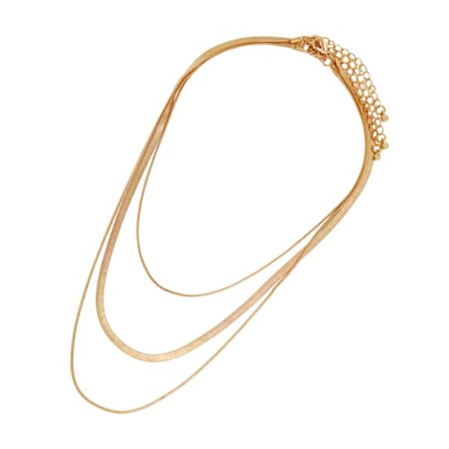 TOVINANNA 3 Stück Punk Stil Schlange Halskette Teiliges Schmuckset Damen Mehrlagige Flache Schlangenkette Modisches Schlüsselbein Zubehör Langlebig und Elegant TOVINANNA 3 Stück Punk Stil Schlange Halskette Teiliges Schmuckset Damen Mehrlagige Flache Schlangenkette Modisches Schlüsselbein Zubehör Langlebig und Elegant von TOVINANNA