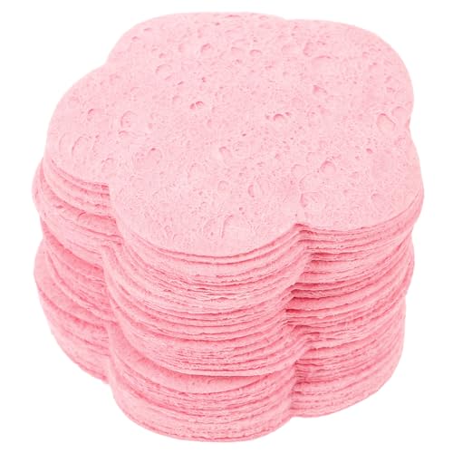 TOVINANNA 30 Stücke Tragbare Gesichtsschwämme Kompakte Peelingschwämme Wiederverwendbare Gesichtsreiniger für Haushalt und Reisen Wasserabsorbierend Multifunktionale Make Up Entferner von TOVINANNA