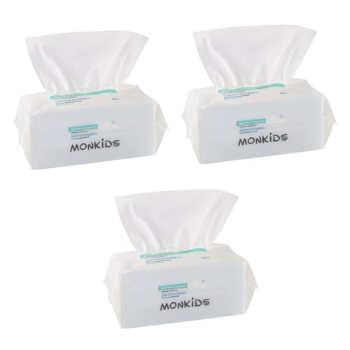 TOVINANNA 300 Stk Gesichtstücher aus Baumwolle makeup remover wipes Baumwoll-Gesichtstücher handtücher Make-up-Entferner-Tuch Gesichtsreinigungstuch Einweg Gesichtstuch Makeup entferner von TOVINANNA