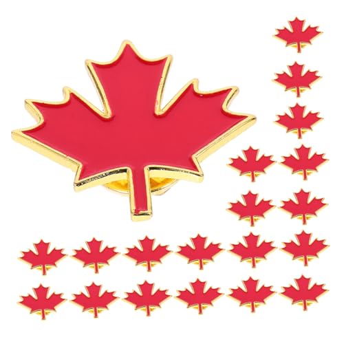TOVINANNA 36stücke Ahornblatt-brosche Mit Kanadischer Flagge Metall-emaille-design Für Männer Und Frauen Passend Für Jacken Anzüge Und Schals Geeignet Als Für Freunde von TOVINANNA