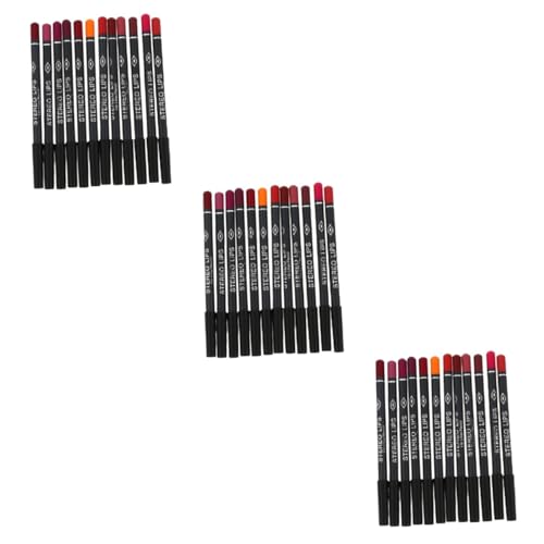 TOVINANNA 36 Stück Lipliner Mattierter Lippenstift Lipliner Stift Lippenstift Wasserfester Eyeliner Stift Schönheitskosmetik Werkzeug Weibliche Lippe Wasserfester Lippenstift von TOVINANNA