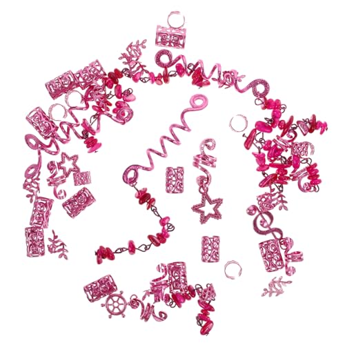 TOVINANNA 39stücke Teiliges Natürlichen Stein-haarschmuck Für Zöpfe Stylische Dreadlock-clips Mit Für Festivals Und Besondere Anlässe Bunte Haaraccessoires Für Damen Und von TOVINANNA