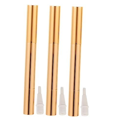 TOVINANNA 3Stücke Leere Kosmetikstifte 3ml für Lip Gloss Nagelöl Nachfüllbare Behälter Einfache Anwendung für Maniküre Nailart Kosmetikflüssigkeitsbehälter für Frauen von TOVINANNA