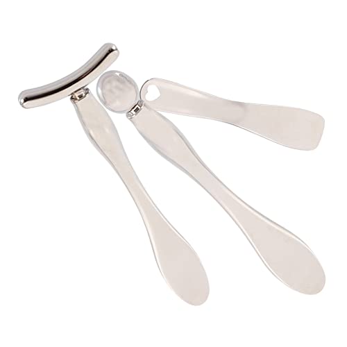 TOVINANNA 3stücke Teilige Augenmassage Löffel Aus Metall Für Augencreme Applikation Gesichtsmassage Werkzeug Kosmetiklöffel Für Make-up-tools von TOVINANNA