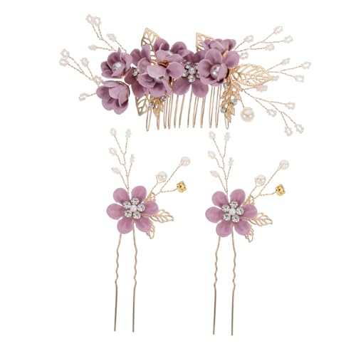 TOVINANNA 3-teiliges Braut-haar-accessoire-set U-form Haargabel Hochzeit Blumen-design Haarnadel Schmuck Kopfschmuck TOVINANNA 3-teiliges Braut-haar-accessoire-set U-form Haargabel Hochzeit Blumen-design Haarnadel Schmuck Kopfschmuck von TOVINANNA