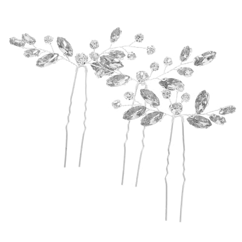 TOVINANNA 3stücke Teiliges Braut-haaraccessoire Mit Strass-haarspangen Eleganter Haarschmuck Für Hochzeiten Leichte Und Komfortable Haarnadeln Für Verschiedene Frisuren von TOVINANNA