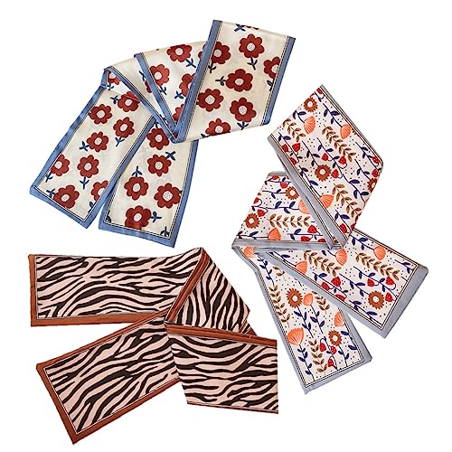 TOVINANNA 3St Haarschmuck aus Seidenschal Gummibänder Gesichtsdampfer Haarschleifen für Mädchen Lockenstab Lockenwickler band basteln hochzeitsbänder Schleifenschals dekorative Schals Stoff von TOVINANNA