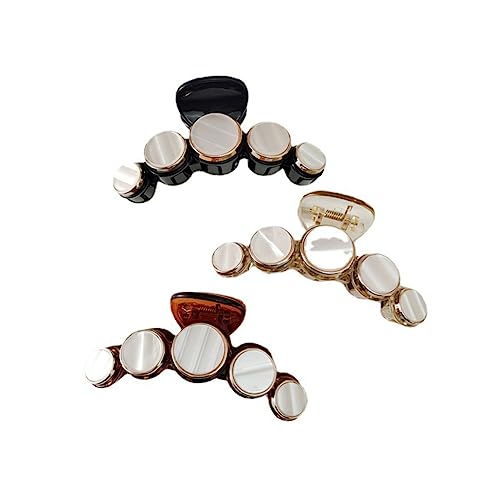 TOVINANNA 3St Imitation schale Haarnadel klare Haarspangen Bananenclips Haarfang-Haarspange Haarstock haarschmuck haarschneideschere set Haarspange für Mädchen Haarpflegezubehör Plastik von TOVINANNA