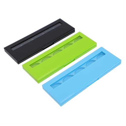 TOVINANNA 3stücke Praktische Kosmetik-aufbewahrungstrays Für Lidschatten Lippenstift Und Make-up Tragbare Leere Schminkbehälter Mit Fenster Geeignet Für Augen-make-up Und Blush von TOVINANNA