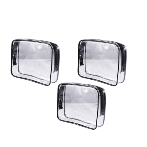 TOVINANNA 3Stücke Reisekosmetik Tasche Teiliges Praktische und Tragbare Aufbewahrungstasche aus PVC für Damen für Reisen und Outdoor Aktivitäten von TOVINANNA