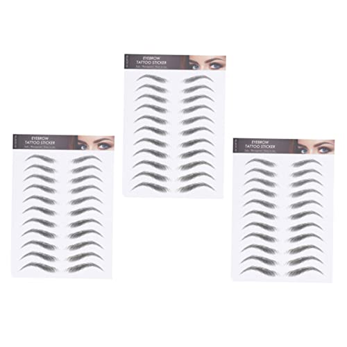 TOVINANNA 3blätter Wasserfeste Augenbrauen Tattoos Aufkleber Bögen Temporäre Augenbrauen Tattoos Aufkleber Für Definieren Und Wiederverwendbare von TOVINANNA