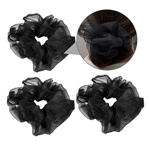 TOVINANNA 3stücke Organza-haarringe Haargummis Haarseil Pferdeschwanzhalter Für Frauen Elastische Kopfbedeckung Langlebig Und Praktisch von TOVINANNA