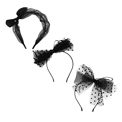 TOVINANNA 3stücke Knoten Stirnband Mit Spitzenmuster Stirnband Für Festival Kreative Haarband Als Haarschmuck Für Party von TOVINANNA