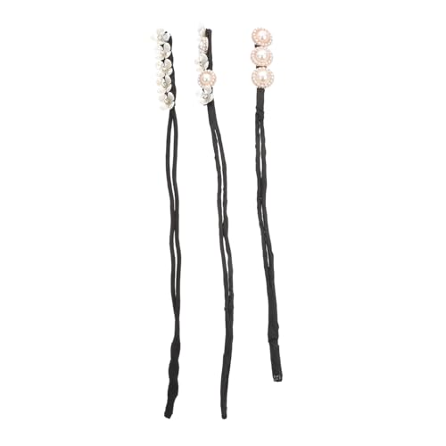 TOVINANNA 3stücke Perlen Haarknoten-maker Für Frisuren Für Täglichen Gebrauch Sport Und Partys Haarschmuck Accessoires Für Und Mädchen von TOVINANNA