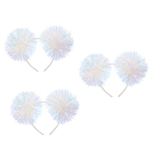 TOVINANNA 3stücke Glitzerndes Pompom Haarband Für Festliches Stirnband Aus Strapazierfähigem Material Für Partys Weihnachten Und Aufführungen von TOVINANNA