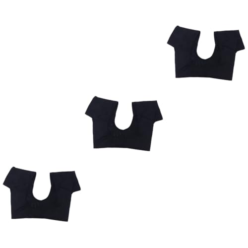 TOVINANNA 3st Unterarm-schweißpolsterweste Achselschweißschutz Laufoberteile Für Damen Spitzen-bhs Anti-schweiß-top Achseln Waschbarer Unterarm Aufkleber Frauen Brust Black 88% Polyester von TOVINANNA