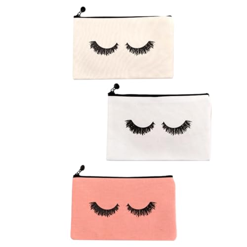 TOVINANNA 3stücke Kosmetiktasche Reise Tragbar Für Make-up Schminkbeutel Körperpflege Mit Reißverschluss Für Damen Kosmetikbeutel Kosmetiktasche von TOVINANNA
