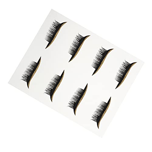 TOVINANNA 4 Paare Falsche Wimpern Augen Make-up Aufkleber Augenaufkleber Eyeliner-wimpernaufkleber Mit Glitzer Bunte Augenlidbänder Eyeliner Wimpernaufkleber Mann Dicht Klebstoff Plastik von TOVINANNA