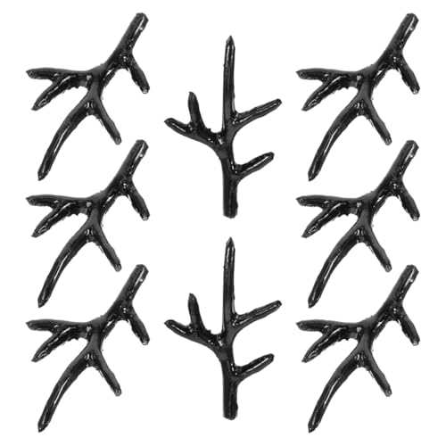 TOVINANNA 4 Paare Künstliche Plastik Hirschgeweih Stirnband Diy Reh Hörner für Kostüme Kreative Dekoration und Festliche Anlässe Leicht und Komfortabel für Halloween und Weihnachten von TOVINANNA