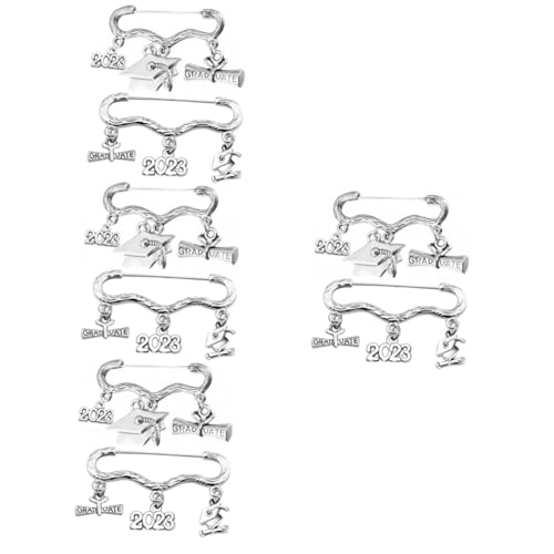 TOVINANNA 4 Sätze Bachelor-cap-brosche Emaille Grad Brosche 2023 Absolventen Anstecknadel Absolvent Abschluss Schmuck 2023 Stolz-pin Silver Legierung 2 Stücke * 4 von TOVINANNA