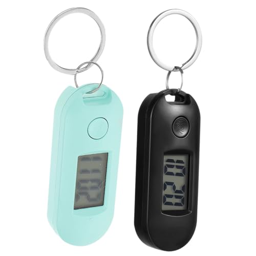 TOVINANNA 4 Sätze Elektronische Prüfung Uhren Für Studenten Schlüsselanhänger Taschenuhren Schwarz Und Grün Leise Digitale Uhren Für Praktisch Und Handlich Als 2 Stücke * 4 von TOVINANNA