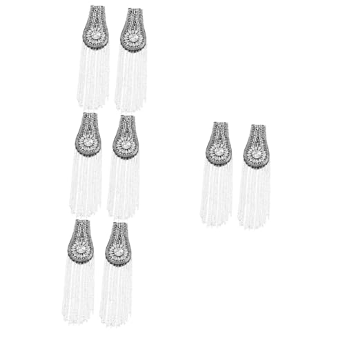 TOVINANNA 4 Sätze Quaste Schulterepauletten Mit Strass Handgefertigte Schulterapplikationen Für Diy Kostüme Für Besondere Anlässe Und Kreative Outfits 2 Stücke * 4 TOVINANNA 4 Sätze Quaste Schulterepauletten Mit Strass Handgefertigte Schulterapplikationen Für Diy Kostüme Für Besondere Anlässe Und Kreative Outfits 2 Stücke * 4 von TOVINANNA