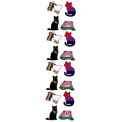 TOVINANNA 4 Sätze Teiliges Cartoon Tier Broschen Lustige Emaille Pins Für Kleidung Rucksäcke Hüte Kawaii Design Langlebig Und Leicht Als Für Freunde 4 Stück * 4 von TOVINANNA