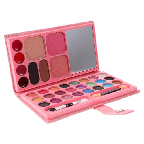 TOVINANNA 4 Stück 33 Make-up-Palette Make-up-Zubehör Glitzer-Lidschatten schminkpalette kinder gift for Mädchenspielzeug Kosmetiktasche Lidschattenpalette für Anfänger Lidschattenpuder von TOVINANNA