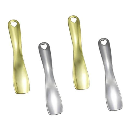 TOVINANNA 4stücke Gesichtscreme Löffel Aus Wiederverwendbare Spatel Für Augencreme Gesichtsmaske Und Hautpflegeprodukte Hochwertige Robuste Kosmetikwerkzeuge von TOVINANNA