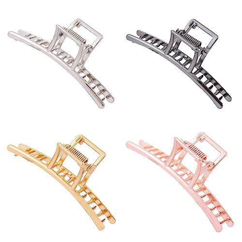 TOVINANNA 4stücke Haarclips Elegante Haarklammern Für Pferdeschwänze Robuste Und Rutschfeste Haaraccessoires Und Roségold Für Frauen Und Mädchen von TOVINANNA