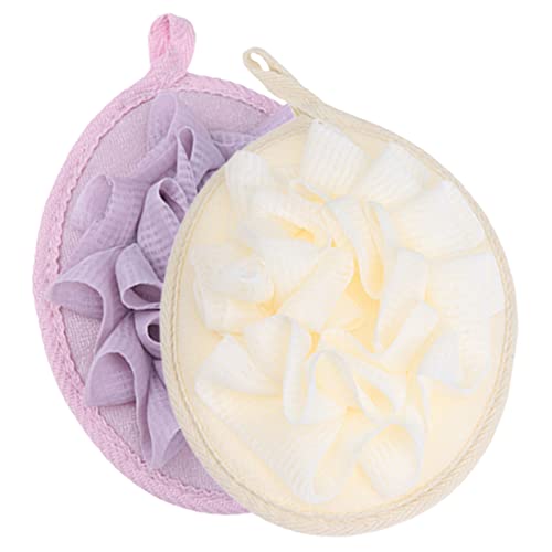TOVINANNA 4 Stück Duschtücher Bad Dusche Schwamm Frauen Körperschwämme strahlend Wanne exfoliating sponge massageschwamm scincare badzimmerset Körper-Luffa Badehandtücher PE-Netzmaterial von TOVINANNA