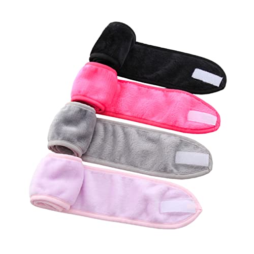 TOVINANNA 4stücke Haarbänder Für Frauen Gesichtswasch Stirnbänder Atmungsaktiv Mit Kopfwraps Haaraccessoires Für Spa Kosmetik Und Sport von TOVINANNA