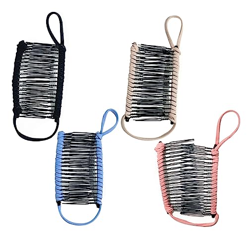 TOVINANNA Haarklammern Ohne Haar – 4 Stück Haarklammern in Bananenform Für Damen Styling-accessoire Duschsicher Modisches Haar-accessoire von TOVINANNA