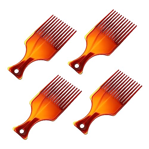 TOVINANNA 4 Stück Friseur Haarstylingkamm mit Zähnen Antistatisch für Männer Öl Haarkamm für Salon und Zuhause von TOVINANNA