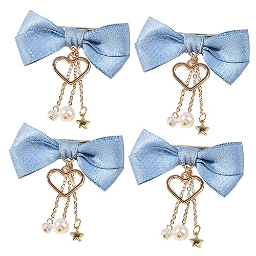 TOVINANNA Schicke Und Bezaubernde Haarnadeln Mit Schleifenclip – 4 Stück Für Frauen Und Mädchen – Leuchtende Farben Und Kinderfreundlich von TOVINANNA