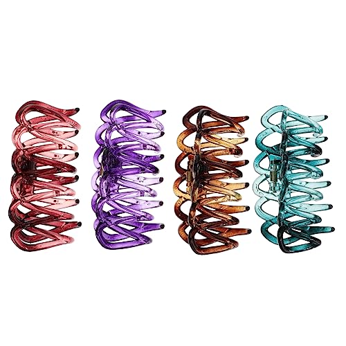 TOVINANNA 4stücke Haarklaue Clips Aus Acryl Haarspangen Für Frauen Haarklammer Kieferklammer Zum Fixieren Und Stylen Von Mittellangem Und Dichtem Haar von TOVINANNA
