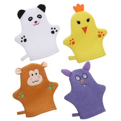 TOVINANNA 4 Stück Kinder Cartoon Badehandschuhe Peelinghandschuhe Mit Niedlichen Tiermotiven Waschhandschuhe Für Babys Badeschaum Handschuhe Für Sanfte Reinigung Duschhandschuhe Für TOVINANNA 4 Stück Kinder Cartoon Badehandschuhe Peelinghandschuhe Mit Niedlichen Tiermotiven Waschhandschuhe Für Babys Badeschaum Handschuhe Für Sanfte Reinigung Duschhandschuhe Für von TOVINANNA