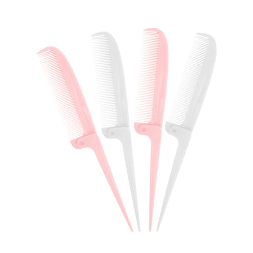 TOVINANNA Entwirrungskamm Feine Zähne 4-teilig Faltbarer Haarkamm für Männer und Frauen Scheitelkämme von TOVINANNA