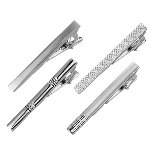 TOVINANNA 4stücke Krawattenklammer Aus Metall Für Herren Flugzeug-krawattenverschluss Krawattenhalter Set Mit Stangen Formelles Anzugzubehör Für Geschäftstreffen Und Formelle Anlässe von TOVINANNA