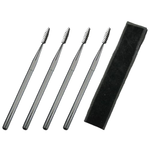 TOVINANNA 4stücke Augenbrauenbürste Wimpern Make-up Werkzeuge Mit Aufbewahrungsbeutel Für Mascara Anwendungen von TOVINANNA